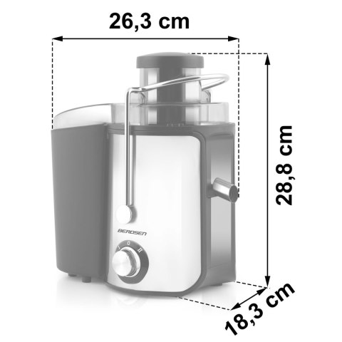 Sokowirówka 600W BD-750 Berdsen czarna