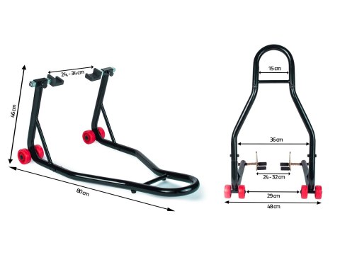 Stojak motocyklowy, podnośnik przód + tył Humberg MT2