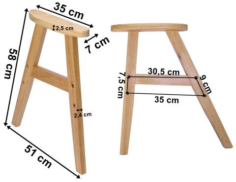 Nogi do fotela drewniane komplet stelaż podstawa