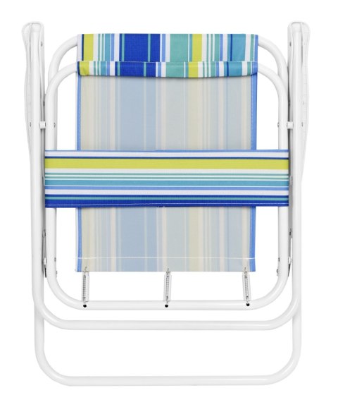 Krzesło turystyczne składane Alan morskie pasy