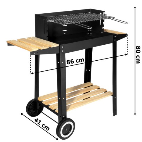 Grill węglowy ogrodowy PARIL na kółkach