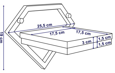 Kwietnik metalowy ścienny Doron Craft