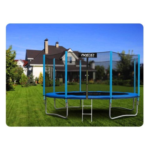 Trampolina ogrodowa 13ft/404cm z siatką zewnętrzną i drabinką