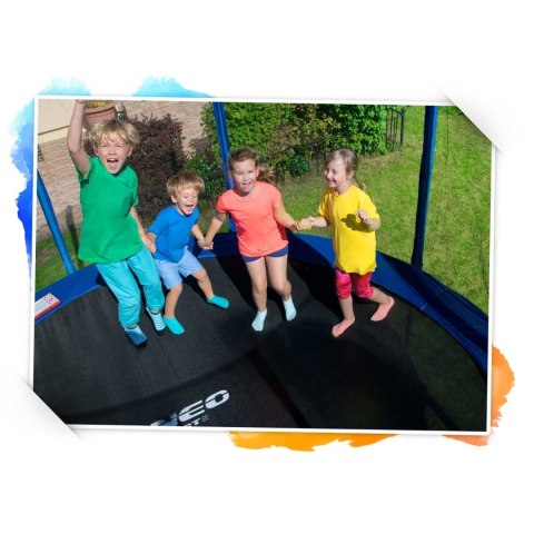 Trampolina ogrodowa 13ft/404cm z siatką zewnętrzną i drabinką