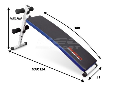 Ławeczka skośna do ćwiczeń Neo-Sport NS-05