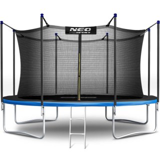 Trampolina ogrodowa 13ft/404cm z siatką wewnętrzną i drabinką Neo-Sport