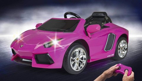 FEBER Lamborghini Aventador Pink samochód elektryczny 6V 3+