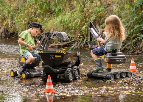 Rolly Toys Volvo rollyDigger Koparka Samobieżna - Jeździk obrotowy czarny