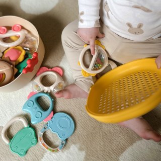 WOOPIE BABY Zestaw Miękkich Grzechotek z Pudełkiem 14 szt. 0m+