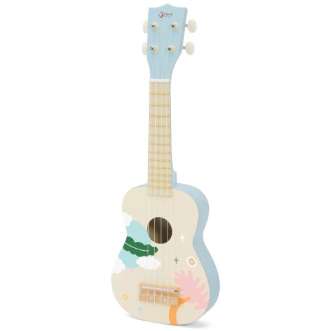 CLASSIC WORLD Drewniane Ukulele Gitara dla Dzieci Niebieskie