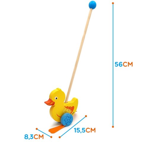 VIGA Drewniany Pchacz Kaczuszka
