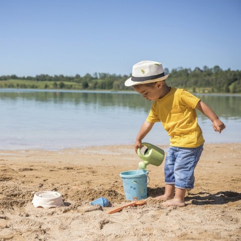 SMOBY GREEN Wiaderko z akcesoriami do piasku i konewką z bioplastiku