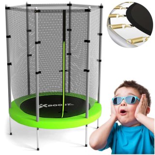 Trampolina z siatką SAUT 140 cm zielona