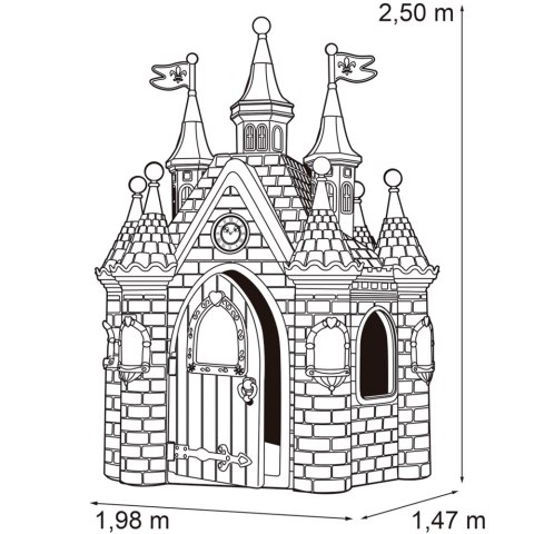 FEBER Ogromny pałac księżniczki Super Palace Domek Ogrodowy