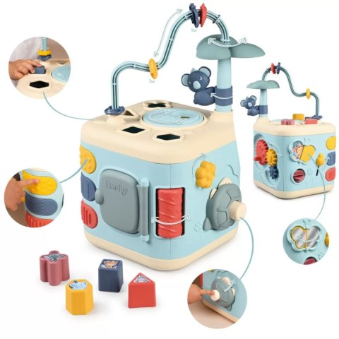 SMOBY Little Sensoryczna Kostka Aktywności dla Dzieci Sorter Labirynt 13w1