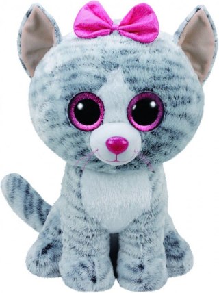 Maskotka TY Beanie Boos Kiki - Szary kot, 42 cm