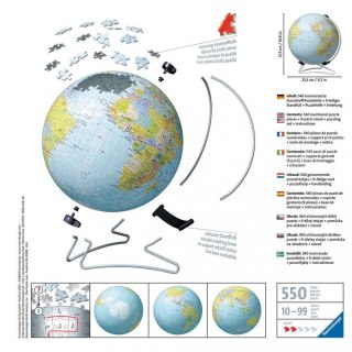 Puzzle 540 elementów 3D Kula Dziecinny globus