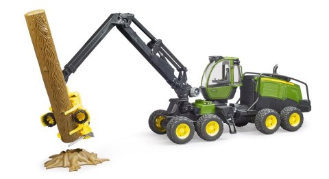 Harwester John Deere 1270G z konarem drzewa