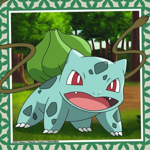 Puzzle 3x49 elementów Pokemony