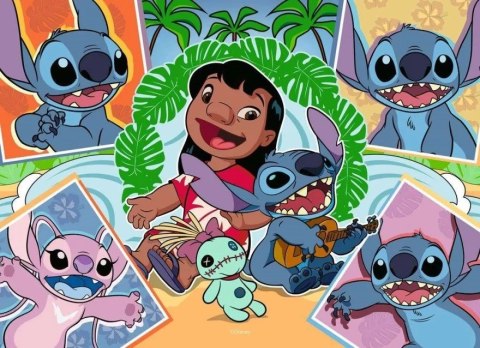 Puzzle 4x100 elementów Disney Stitch