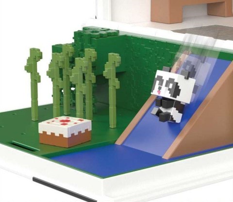 Zestaw figurek Minecraft Domek zabaw pandy + 2 figurki