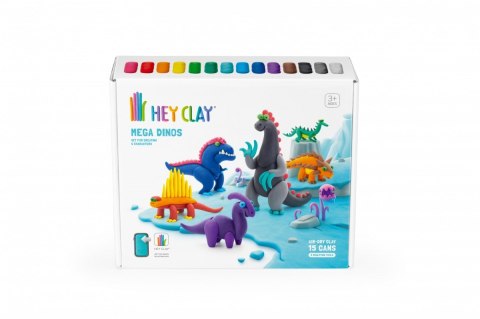 Masa plastyczna Hey Clay Zestaw Mega Dinozaury