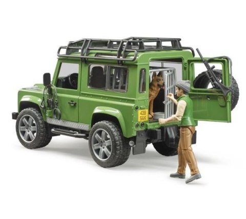 Pojazd Land Rover Defender z figurką leśnika i psem