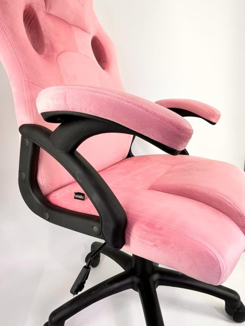 Fotel obrotowy do biurka CARRERA M ALCANTARA PINK II GATUNEK