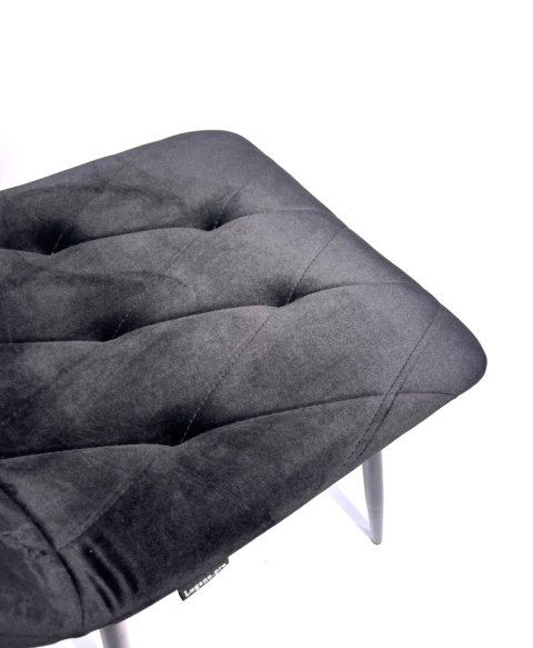 Krzesło tapicerowane BORGO VELVET BLACK