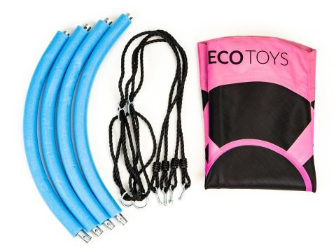 Huśtawka ogrodowa bocianie gniazdo 100cm ECOTOYS różowa