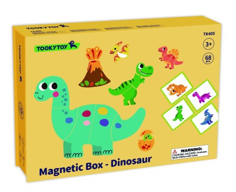 TOOKY TOY Układanka Magnetyczna Dinozaury Puzzle