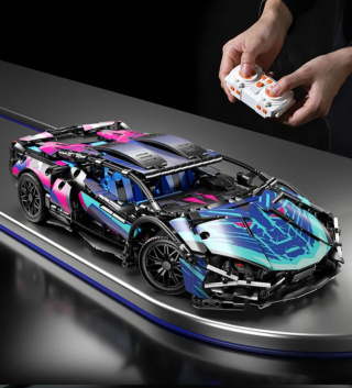 Klocki Technik 1280 szt - zdalnie sterowane auto Lamborgini 36cm