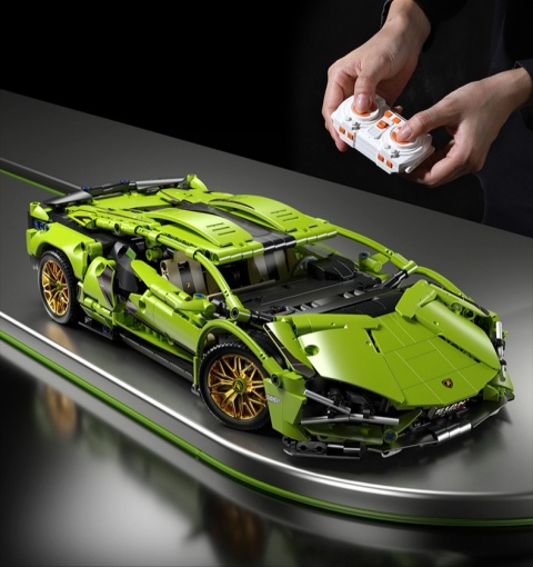 Klocki Technik 1280 szt - zdalnie sterowane auto Lamborgini 36cm