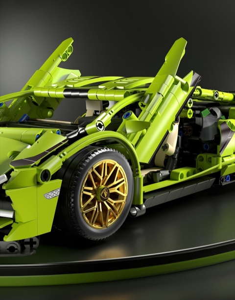 Klocki Technik 1280 szt - zdalnie sterowane auto Lamborgini 36cm