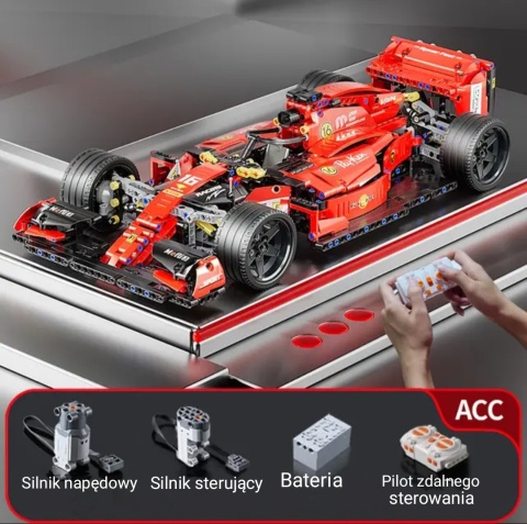 Klocki Technik Auto Formuła 1 Zdalnie Sterowana na pilota 1163 szt