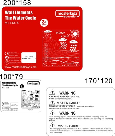 MASTERKIDZ Tablica Edukacyjna Obieg Wody Montessori