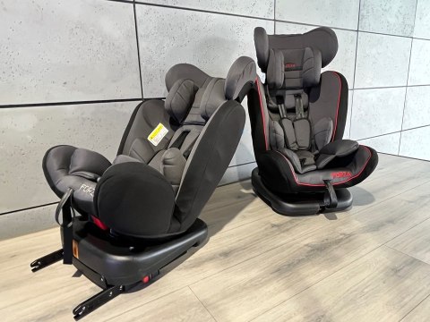 Fotelik samochodowy ISOFIX 360 FORZA RED 0-36 kg uniwersalny