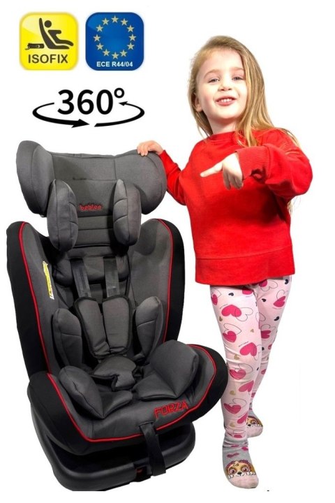 Fotelik samochodowy ISOFIX 360 FORZA RED 0-36 kg uniwersalny