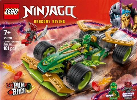 Klocki Ninjago 71828 Samochód wyścigowy Lloyda z napędem typu pull-back