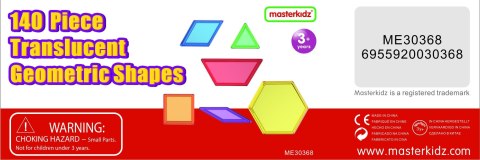 MASTERKIDZ Zestaw Klocki Montessori Tangram Mozaika 140 el.