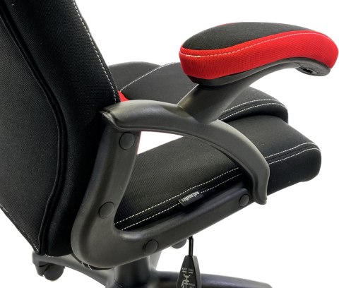 .Fotel obrotowyCARRERA M RED FABRIC GAMER outlet