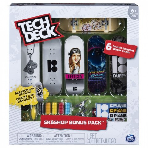 Zestaw 6 deskorolek Tech Deck Plan B