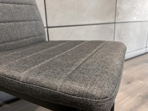 Krzesła tapicerowane zestaw 4 VALVA LINE FABRIC GREY