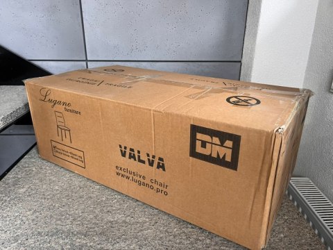 Krzesło tapicerowane VALVA DUO FABRIC GREY