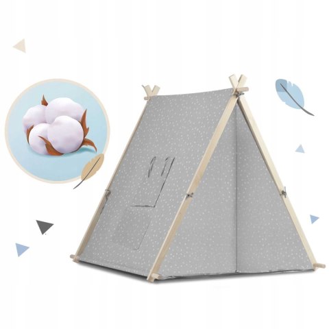 TIPI namiot dla dzieci DOMEK Poduszki LAMPKA LED Bawełna PREMIUM Nukido