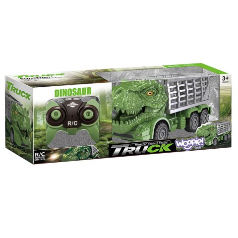 WOOPIE Samochód Zdalnie Sterowany RC Dinozaur Zielony + Figurka WOOPIE Samochód Zdalnie Sterowany RC Dinozaur Zielony + Figurka