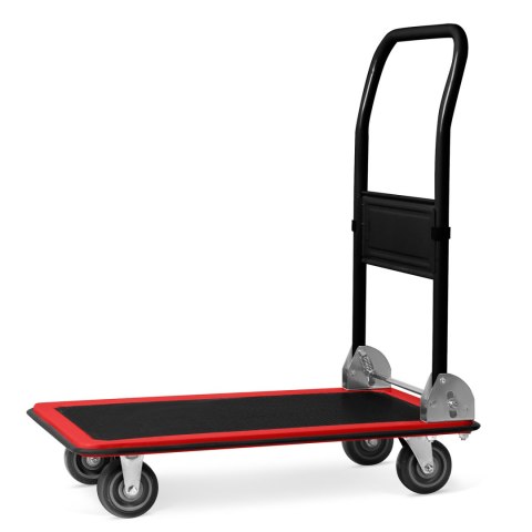 Wózek transportowy platformowy HM-506 czarno-czerwony