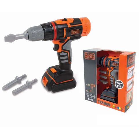 SMOBY Black&Decker Elektroniczna Wiertarko-wkrętarka SMOBY Black&Decker Elektroniczna Wiertarko-wkrętarka