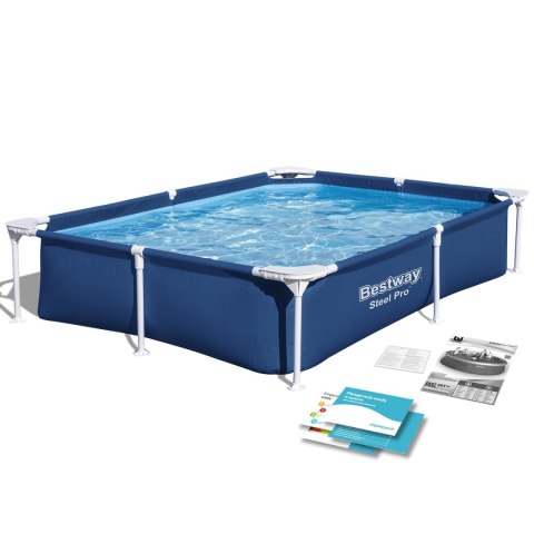 Basen prostokątny stelażowy 221x150x43 cm Bestway 56401N Basen prostokątny stelażowy 221x150x43 cm Bestway 56401N