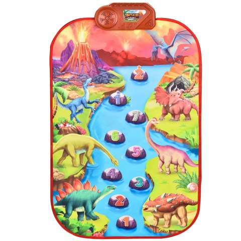 WOOPIE Duża Mata Muzyczna Pianino XL Dinozaury Interaktywna WOOPIE Duża Mata Muzyczna Pianino XL Dinozaury Interaktywna